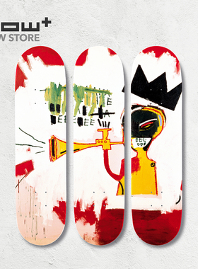 HOWstore The Skateroom艺术装饰滑板Basquiat巴斯奎特3件套装