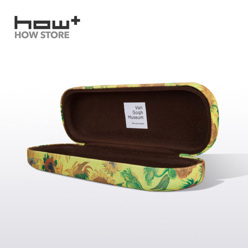 HOWstore 梵高博物馆系列布面眼镜盒鸢尾花杏花向日葵图案
