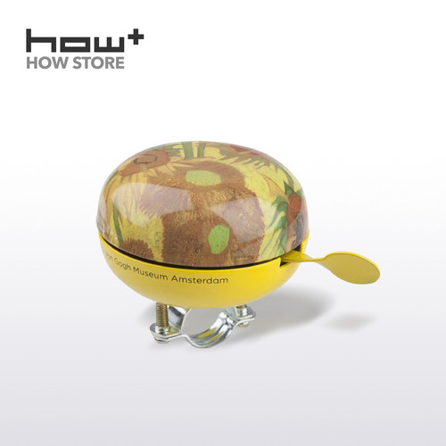 HOWstore 梵高博物馆自行车铃铛复古艺术礼品向日葵杏花图案