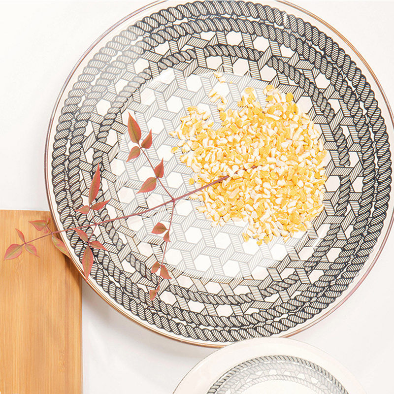 HOWstore 玖申收获系列搪瓷珐琅26公分浅口盘子餐盘