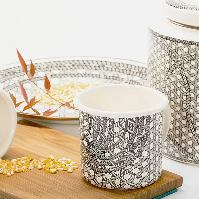 玖申搪瓷茶杯水杯咖啡杯创意个性