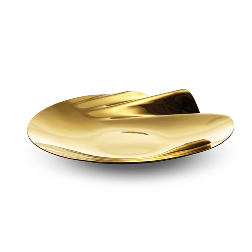 HOWstore ZAHA HADID DESIGN 扎哈哈迪德宁静系列不锈钢浅盘果盘