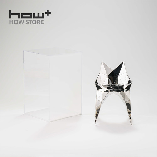 HOWstore 张周捷数字椅子大号模型镜面不锈钢摆件艺术礼物收藏