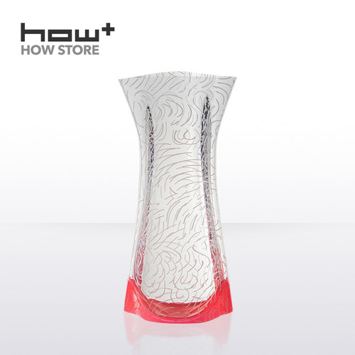 HOWstore 梵高博物馆可折叠花瓶创意礼品便携易收纳塑料简约