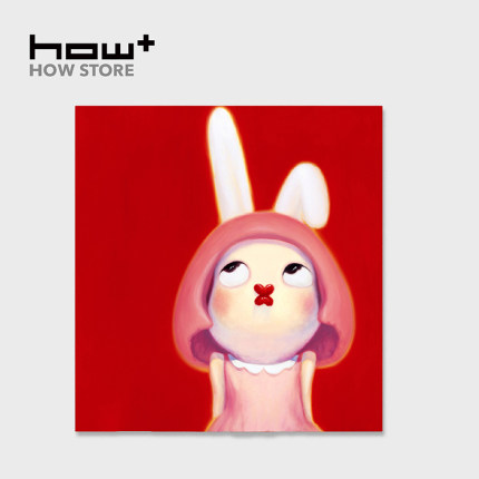 HOWstore 艺术家张戈签名限量版画肖像系列可爱装饰画收藏礼物