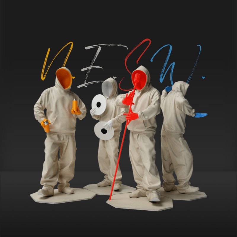 HOWstore 黄玉龙雕塑N.E.S.W/四大天王潮流艺术限量收藏