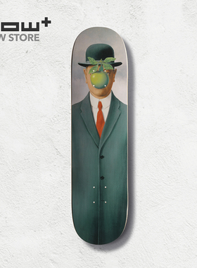 HOWstore The Skateroom艺术装饰滑板勒内马格利特人类之子