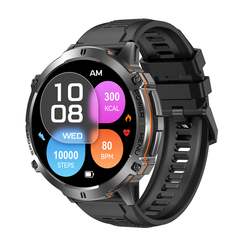 新款跨境超长待机100天X3智能手表1.73寸AMOLED屏1000mAh智能手环