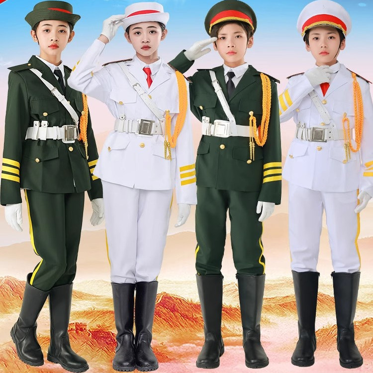 儿童升旗手服装中小学生升旗仪式服装幼儿园鼓号队服装护旗手阅兵