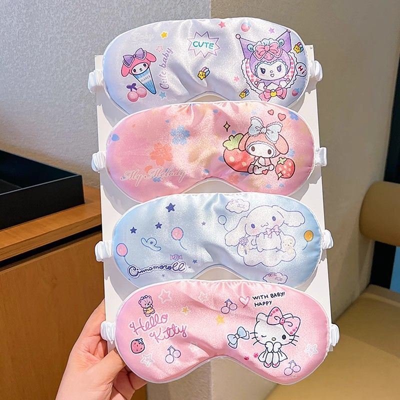 三丽鸥库洛米睡眠美乐蒂眼罩遮光卡通学生可爱护眼睡觉谷美周边