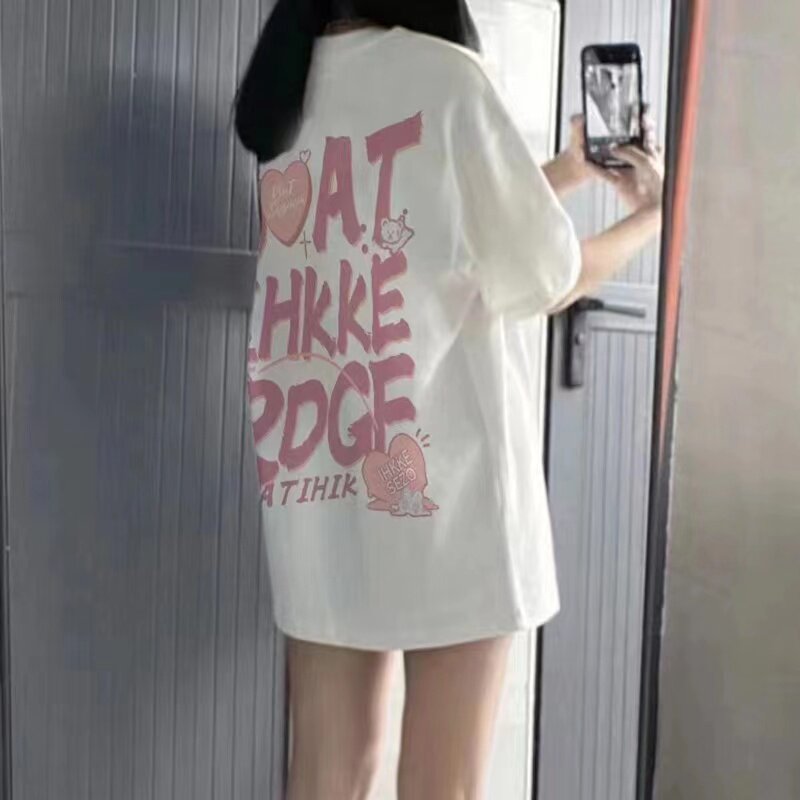 设计感小众短袖T恤女夏美式复古图片