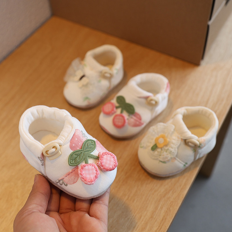 婴儿鞋春季女宝软底鞋松紧带纯棉布鞋不掉鞋套0-1岁6-8-9-12个月7,童鞋/婴儿鞋/亲子鞋,婴儿步前鞋/袜鞋,淘宝优惠券,粉丝福利购,淘宝优惠卷