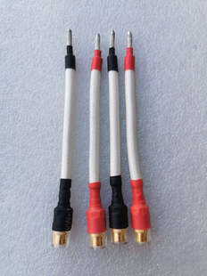 4条装6平方老西电线接线柱自制古董音箱螺丝口夹线转换头