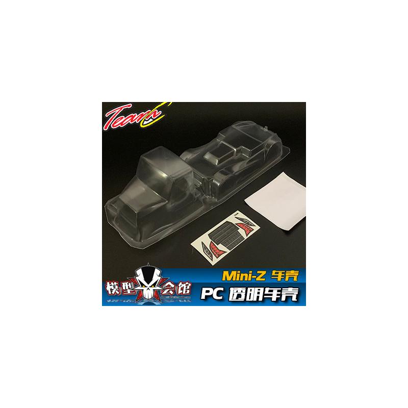 Mini-Z 电房RC漂移模型车壳 C 拖头货柜 轴距98mm 透明PC车壳