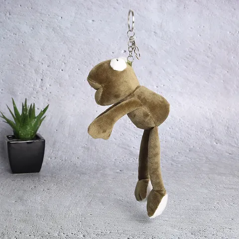 厂销包包芝麻街挂件挂件毛绒玩具毛绒公仔长腿青蛙现货