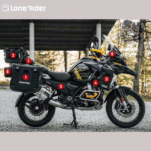 小白 法国Lonerider1200/x1250GSADV摩托车LR防水尾包三箱边包骑