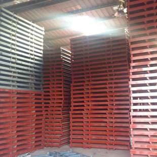 仓库货架钢制托盘货运物流托盘y金属铁托盘叉车托盘防潮垫防滑叉