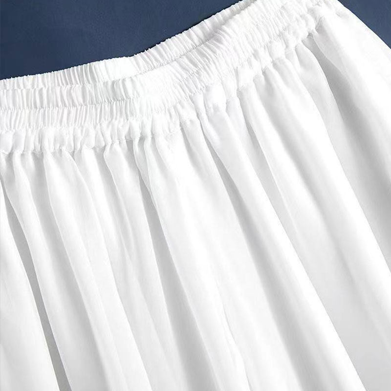 2024年新款女裤夏季双层白色九分裤高腰阔腿裤真丝裤裙大码裤子女,女装/女士精品,休闲裤,淘宝优惠券,粉丝福利购,淘宝优惠卷