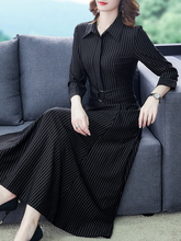 贵夫人连衣裙高端洋气质减龄2025秋装新款大码女装妈妈装长裙早春