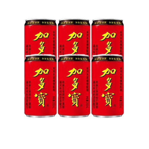 加多宝凉茶罐装310ml*6罐解辣祛火本草植物茶饮火锅聚会shm