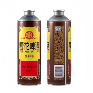雪花啤酒经典沈阳老雪花麦香浓郁1L*6罐口铁装12°P 香醇拉格-CL