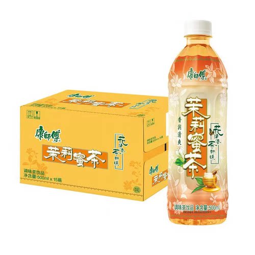 康师傅茉莉蜜茶 500ml*15瓶茶饮料花茶