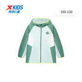 男童保暖风衣冬季 特步童装 外套小童运动休闲百搭外套 商场同款