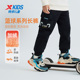 商场同款 特步童装 男小童密热绒保暖户外裤 儿童秋冬运动长裤 子