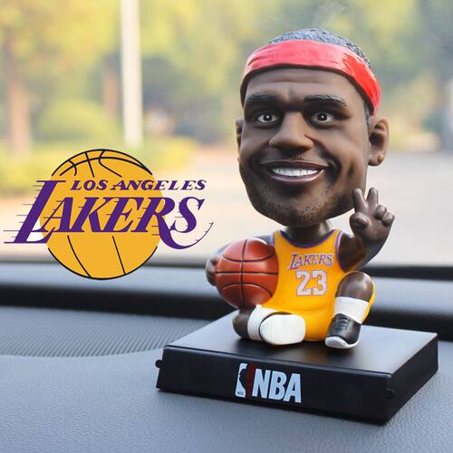 nba高档中控台汽车摆件
