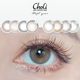 进口美瞳半年抛choli泰奶茶隐形眼镜近视女大小直径2片胭脂棕奶杏