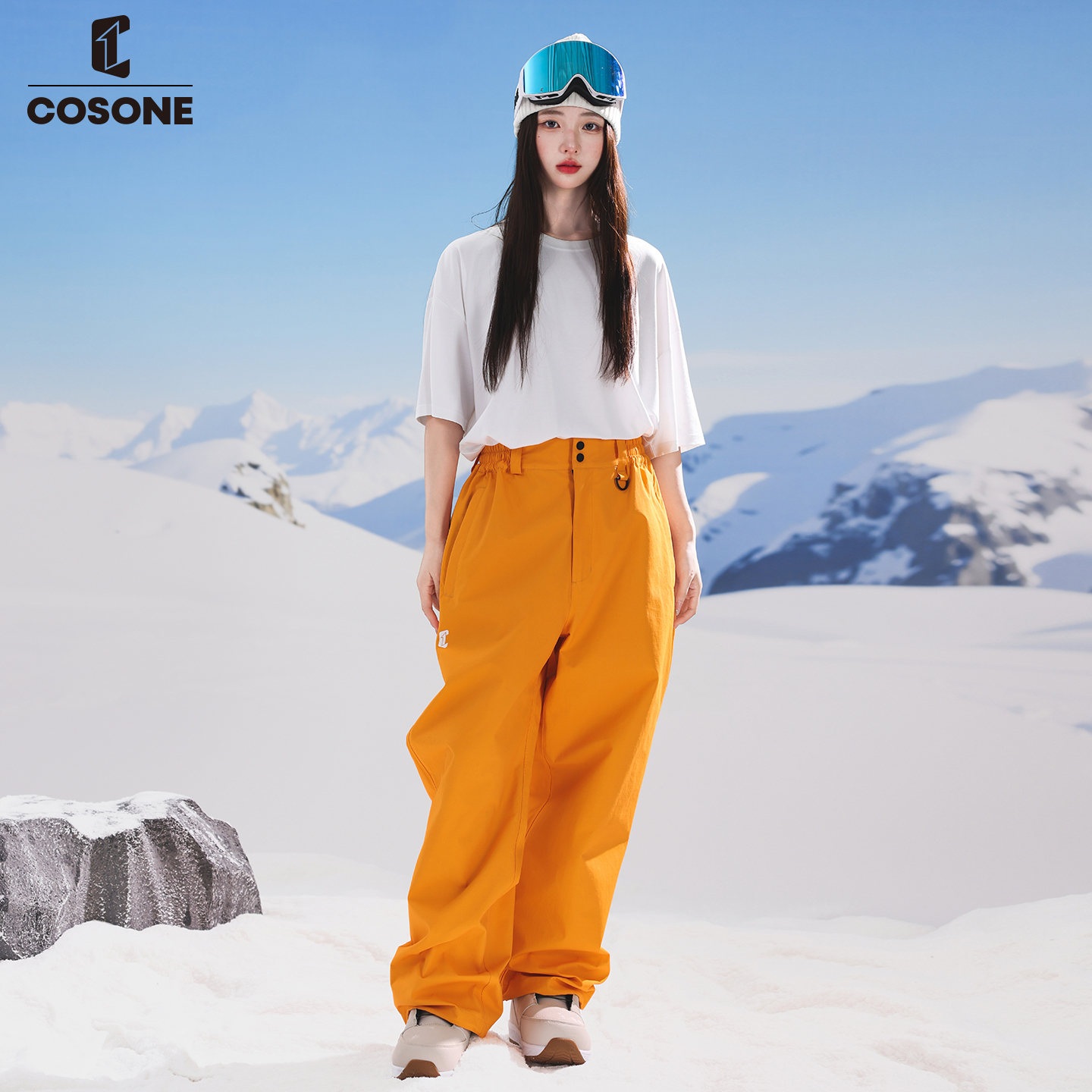 【新品】COSONE【有氧系列】3L单板滑雪裤Oversize风格加宽裤