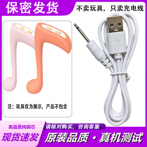 适用大人糖快乐音符充电器线实心尖头插针式成人玩具专用USB源线