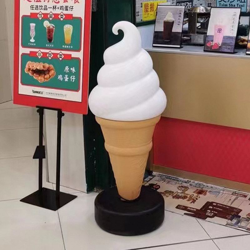环保材料户外冰激凌甜筒灯箱