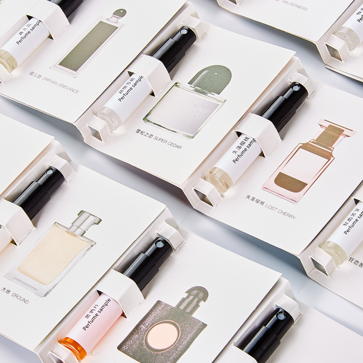 3ml香水小样Q版卡片试用男女士持久自然淡香便携礼品夜市直播批发