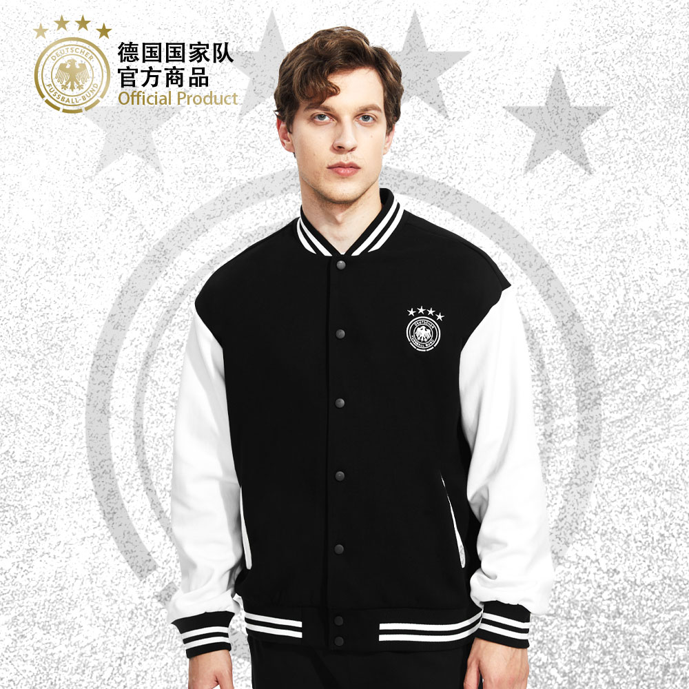 聚星动力黑白拼色休闲百搭外套