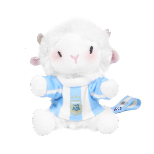 【官方正版】阿根廷国家队|迷你小羊咩西GOAT挂饰钥匙扣公仔梅西