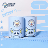 创意涂鸦时尚 曼城俱乐部 笔筒球迷周边办公收纳 官方正版