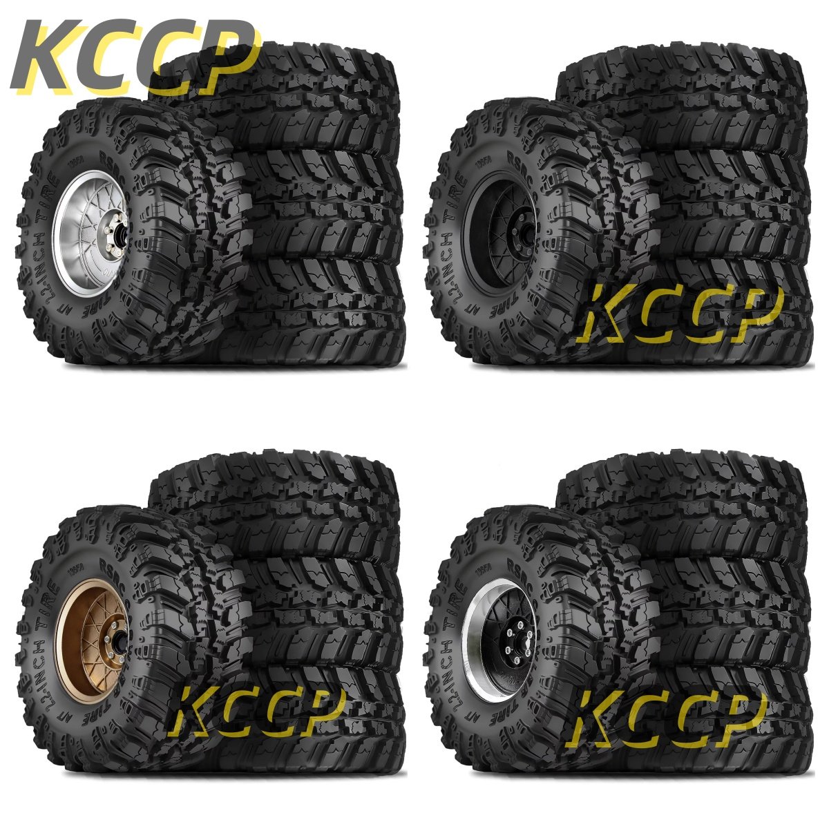 KCCP RC 1/8美嘉欣H8P易控4083 CROSSRC狮子 2.2寸轮毂+轮胎RS480