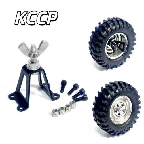 KCCP RC1:10攀爬车  金属备胎支架 适用SCX10  路虎D90 CC01