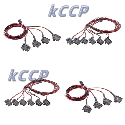 KCCP 1/10模型车攀爬车装饰 4灯 6灯 仿真射灯SCX10 TRX4车灯W016