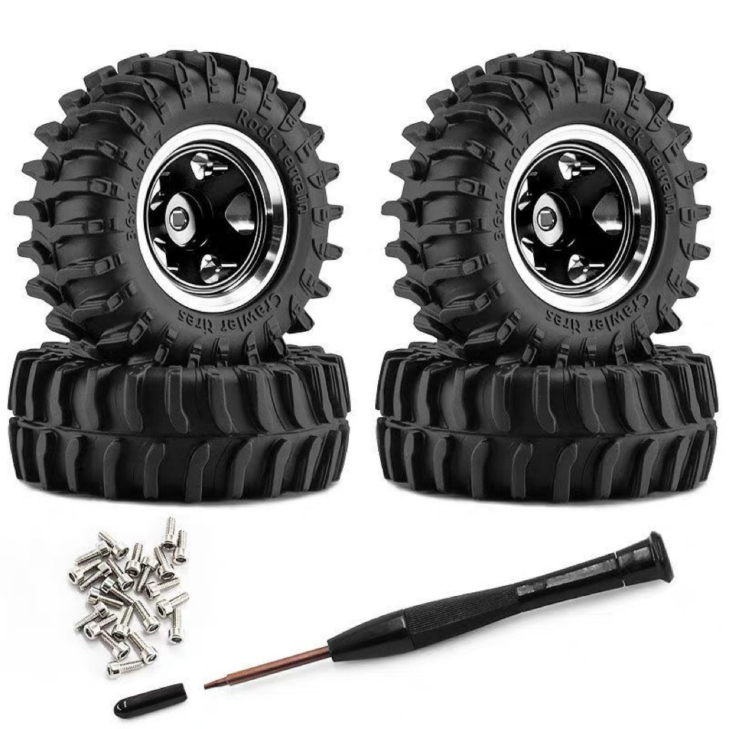 1/30 AXIALSCX30 0.7寸轮胎 福特烈马 牧马人 K10 scx30轮毂 D435