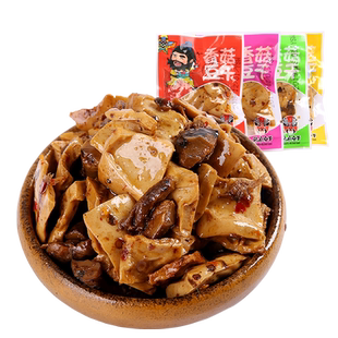张飞香菇豆干小包装麻辣零食小吃即食香辣豆腐干辣条休闲食品特产