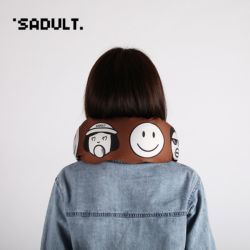 SADULT 휴대용 U자형 베개 비행기 여행 목 베개 경추 베개 목 베개 사무실 낮잠 베개 U자형 베개