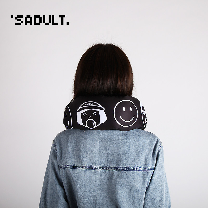 SADULT 휴대용 U자형 베개 비행기 여행 목 베개 경추 베개 목 베개 사무실 낮잠 베개 U자형 베개