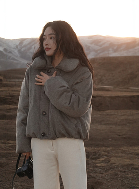 Oase张点 天然无染色100%纯牦牛绒5A级95白鹅绒大绒朵羽绒服