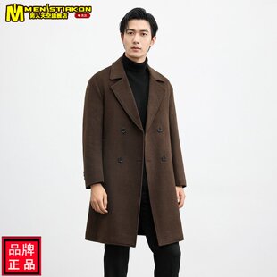 羊毛呢大衣2025冬季新款男士时尚毛呢外套长款呢子冬季男装休闲男