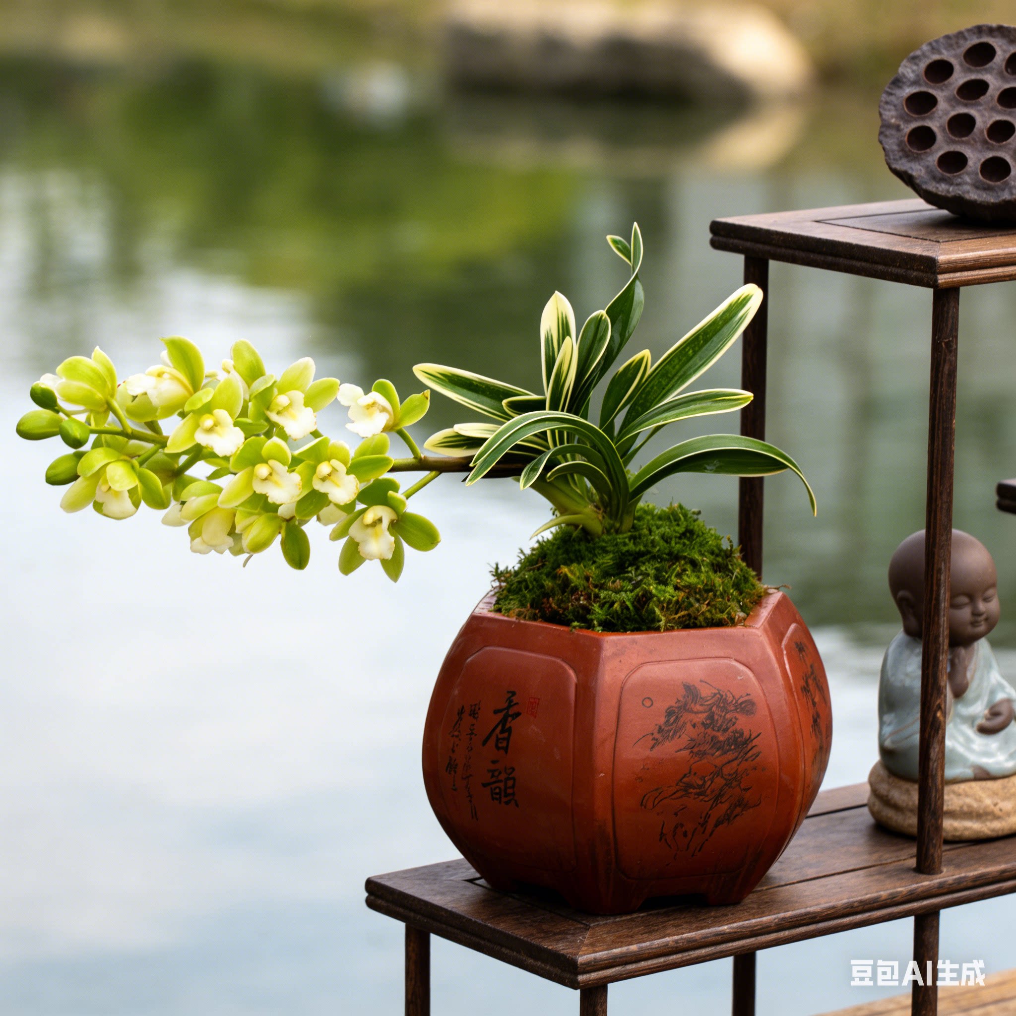 【凤凰冠】兰花盆栽金边兰草矮种植物建兰浓香中透艺客厅兰花苗