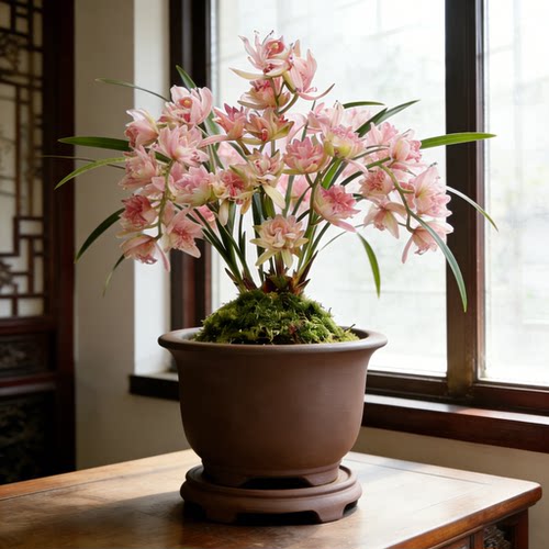 富山奇蝶兰花建兰盆栽绿植