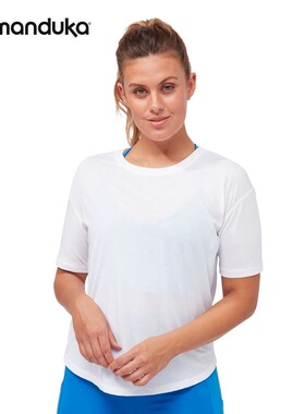 Manduka Enlight休闲T恤衫女士宽松速干健身服运动训练上衣瑜伽服