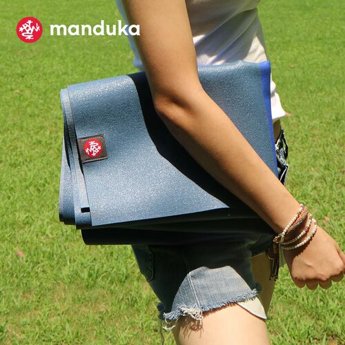 Manduka青蛙特惠款微瑕1.5mm天然橡胶瑜伽垫超薄可折叠旅行隔脏垫